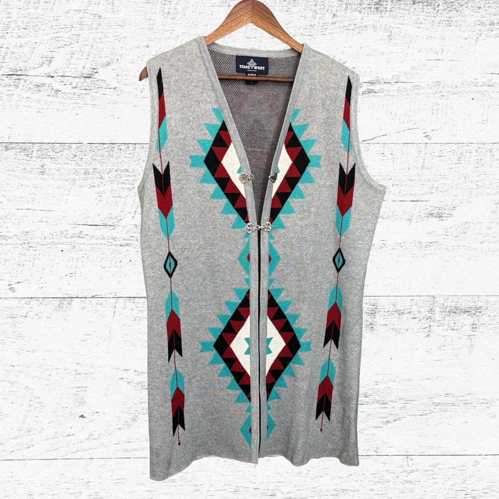 Time of the West Alpaca Knit Vest